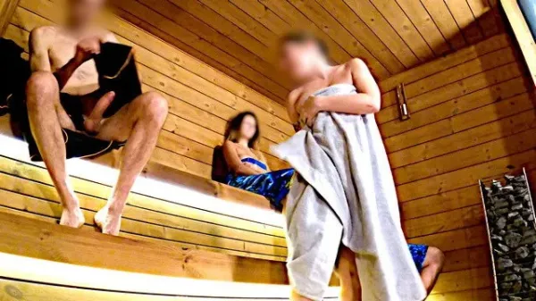 Sauna Adventure Pt1: I Show My Hard Cock to Three People in the Sauna